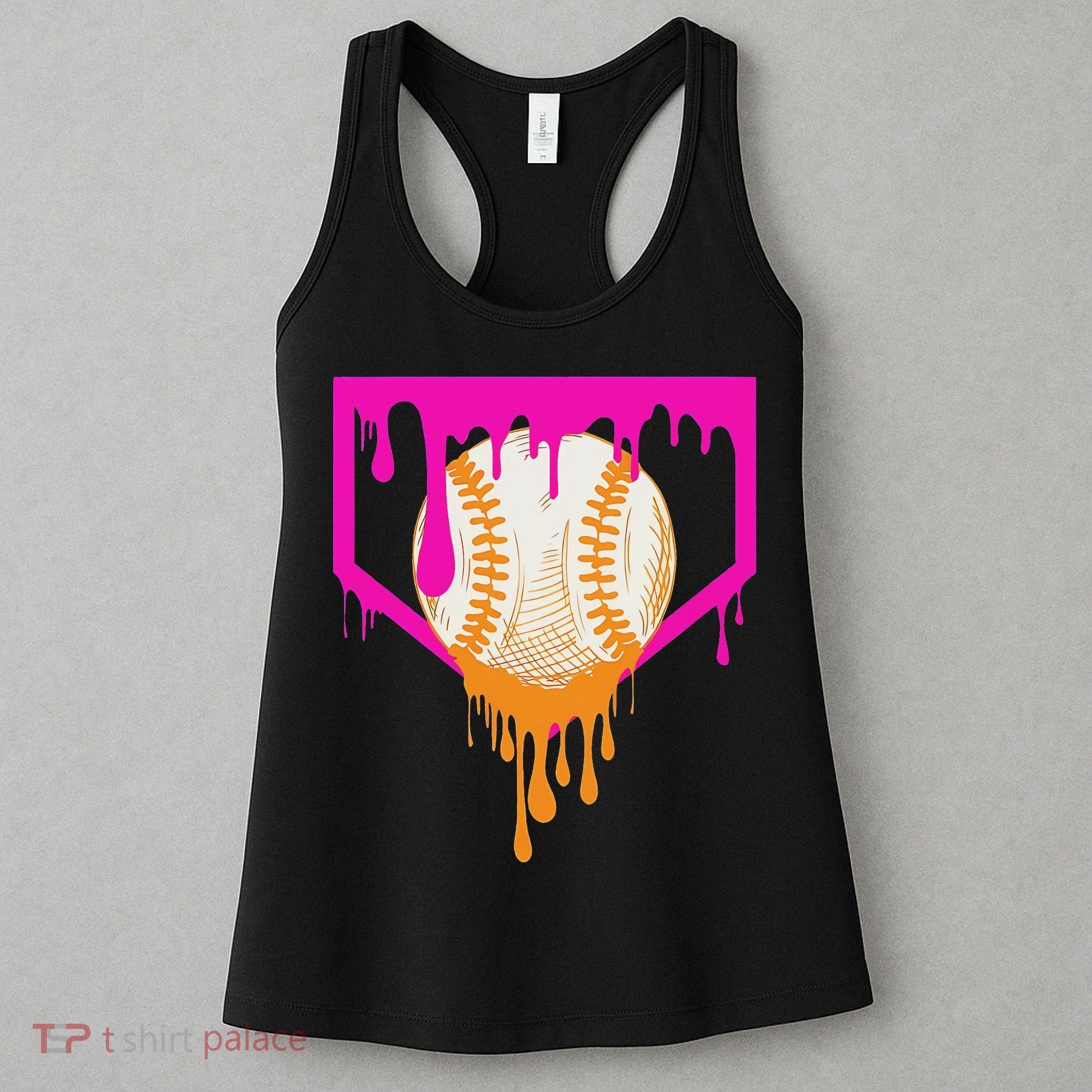 Baseball Drip For Ice Cream Drip Baseball Women's Tank Top