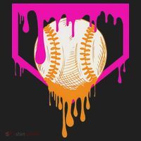 Baseball Drip For Ice Cream Drip Baseball Hat thumb 2