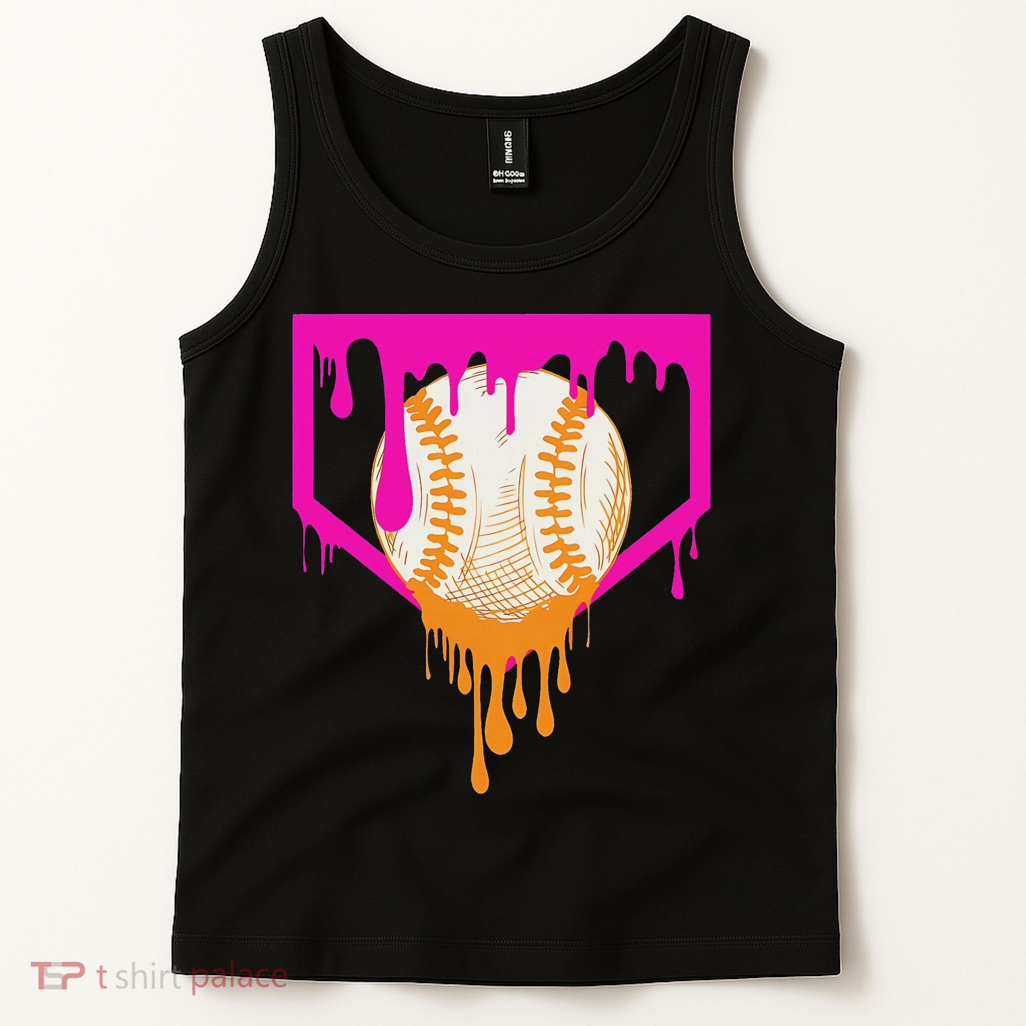 Baseball Drip For Ice Cream Drip Baseball Tank Top