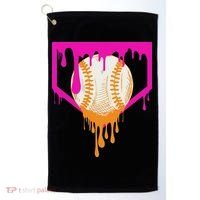 Baseball Drip For Ice Cream Drip Baseball Golf Towel thumb 0