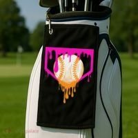 Baseball Drip For Ice Cream Drip Baseball Golf Towel thumb 2