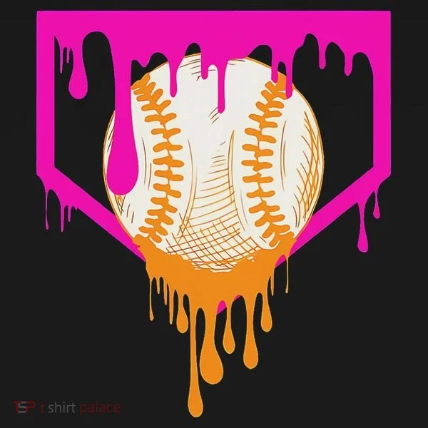 Baseball Drip For Ice Cream Drip Baseball Women's T-Shirt