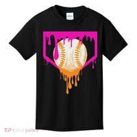 Baseball Drip For Ice Cream Drip Baseball Kids T-Shirt thumb 0