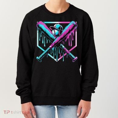 Baseball Drip For Ice Cream Drip Baseball Women's Sweatshirt