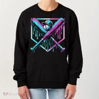 Baseball Drip For Ice Cream Drip Baseball Women's Sweatshirt thumb 0