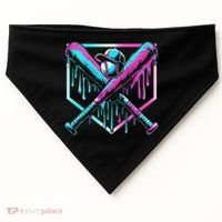 Baseball Drip For Ice Cream Drip Baseball USA-Made Doggie Bandana thumb 0