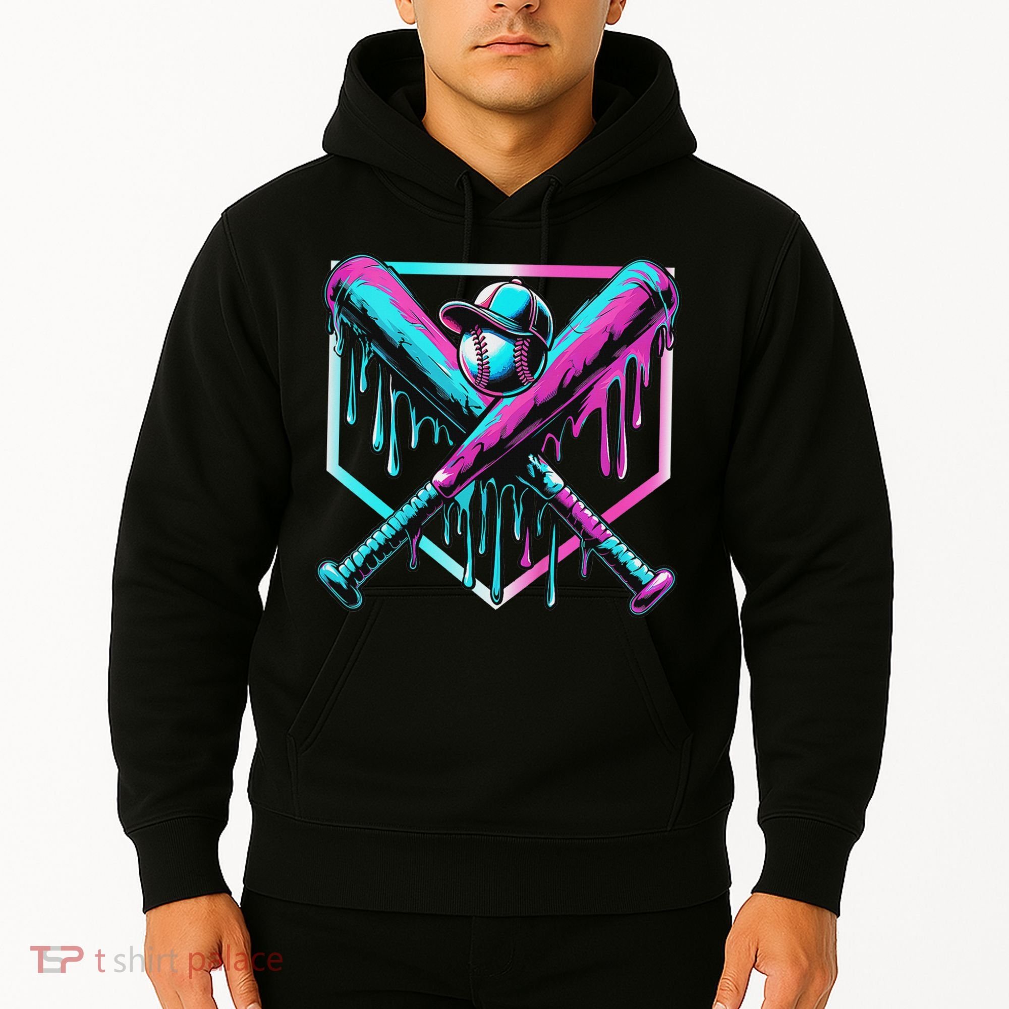 Baseball Drip For Ice Cream Drip Baseball Hoodie