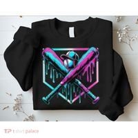 Baseball Drip For Ice Cream Drip Baseball Sweatshirt thumb 2