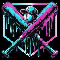 Baseball Drip For Ice Cream Drip Baseball Sweatshirt thumb 3
