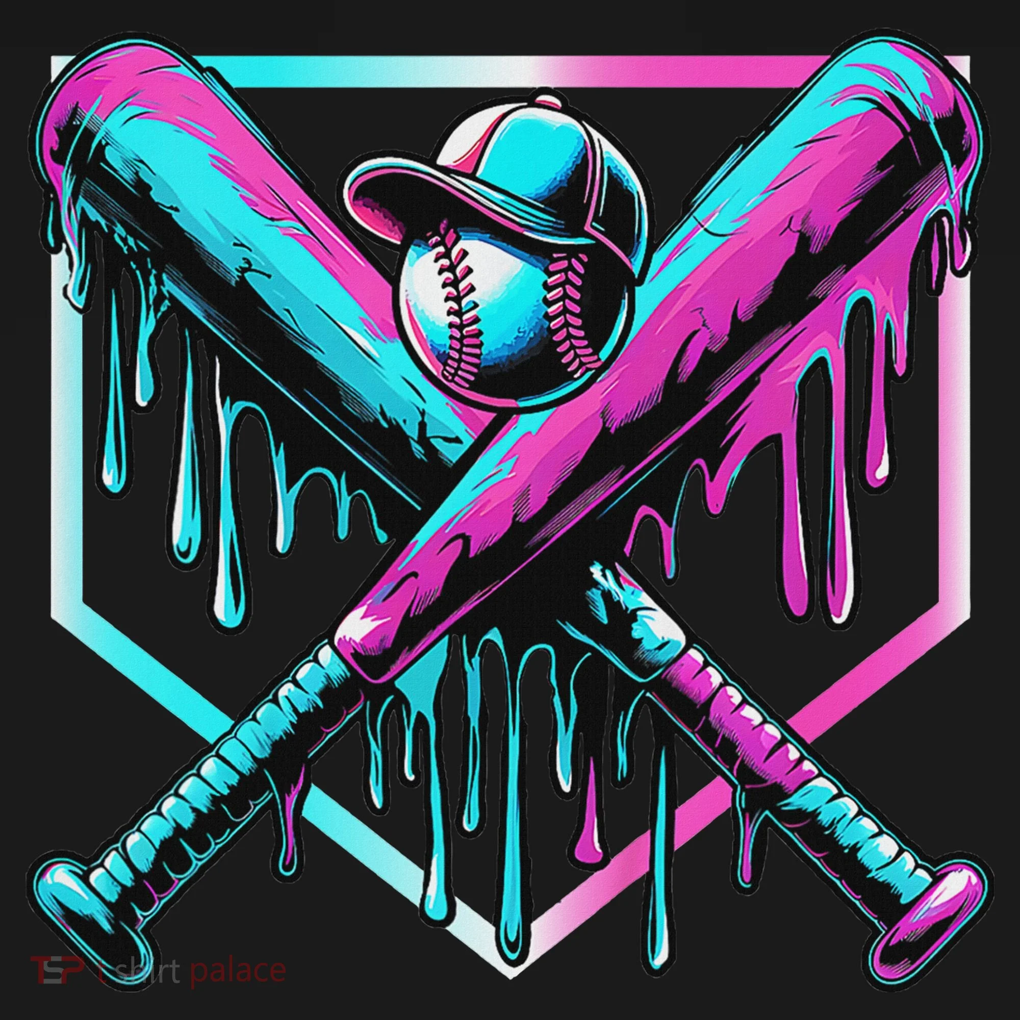 Baseball Drip For Ice Cream Drip Baseball Coaster