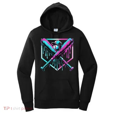 Baseball Drip For Ice Cream Drip Baseball Women's Hoodie