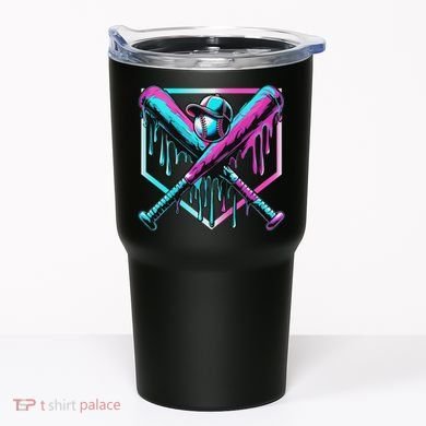 Baseball Drip For Ice Cream Drip Baseball Tumbler