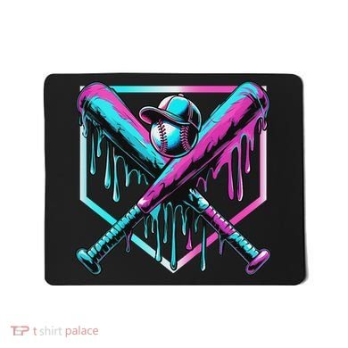 Baseball Drip For Ice Cream Drip Baseball Mousepad