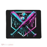 Baseball Drip For Ice Cream Drip Baseball Mousepad thumb 0