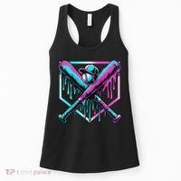 Baseball Drip For Ice Cream Drip Baseball Women's Tank Top thumb 0
