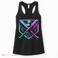 Baseball Drip For Ice Cream Drip Baseball Women's Tank Top thumb 0