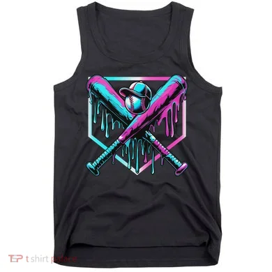 Baseball Drip For Ice Cream Drip Baseball Tank Top