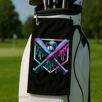 Baseball Drip For Ice Cream Drip Baseball Golf Towel thumb 2