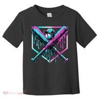 Baseball Drip For Ice Cream Drip Baseball Toddler T-Shirt thumb 0