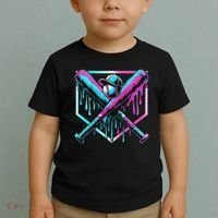 Baseball Drip For Ice Cream Drip Baseball Toddler T-Shirt thumb 2