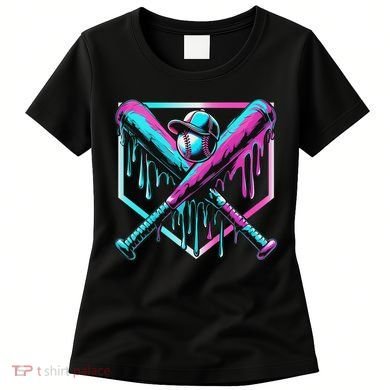Baseball Drip For Ice Cream Drip Baseball Women's T-Shirt