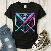 Baseball Drip For Ice Cream Drip Baseball Women's T-Shirt thumb 3
