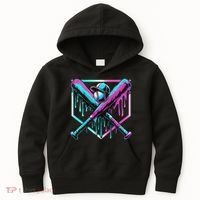 Baseball Drip For Ice Cream Drip Baseball Kids Hoodie thumb 0