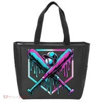 Baseball Drip For Ice Cream Drip Baseball Tote Bag thumb 0
