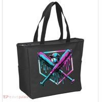 Baseball Drip For Ice Cream Drip Baseball Tote Bag thumb 2