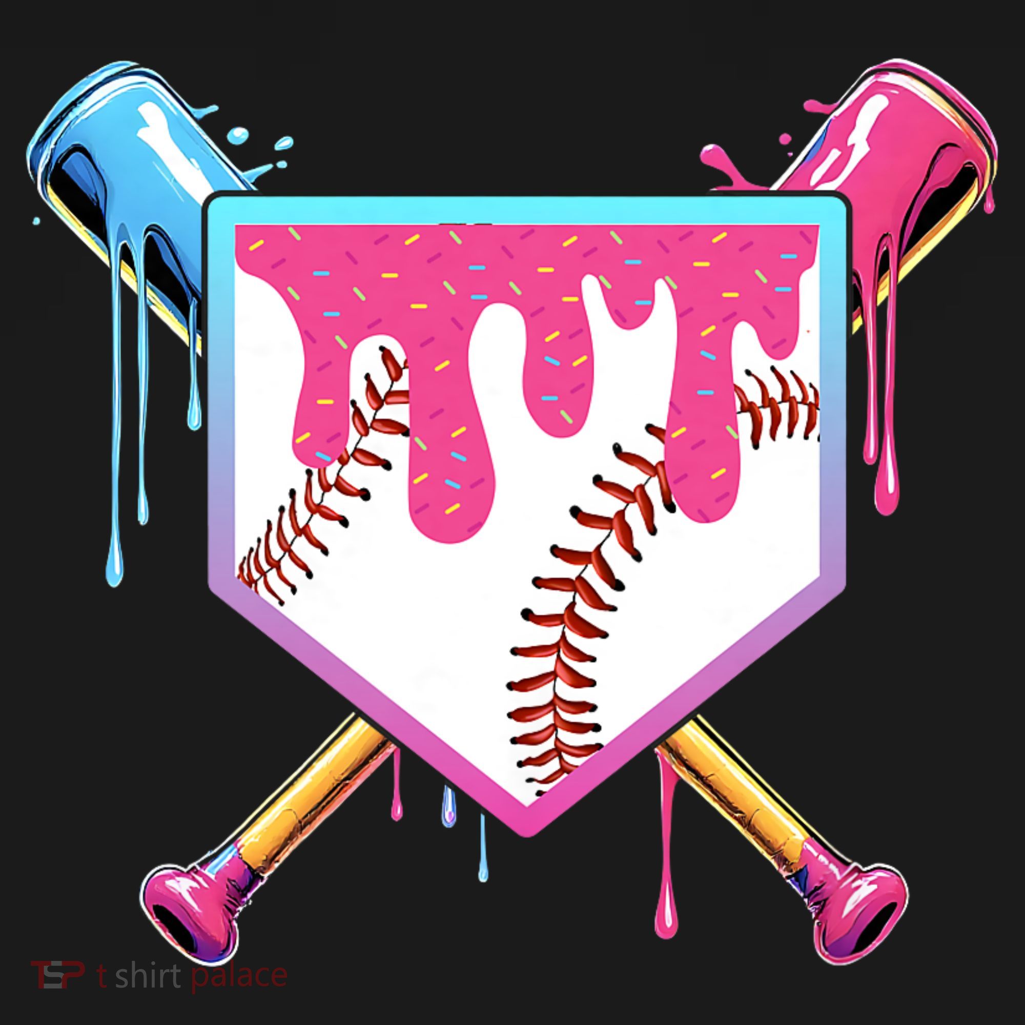 Baseball Drip For Boys Ice Cream Drip Baseball Backpack