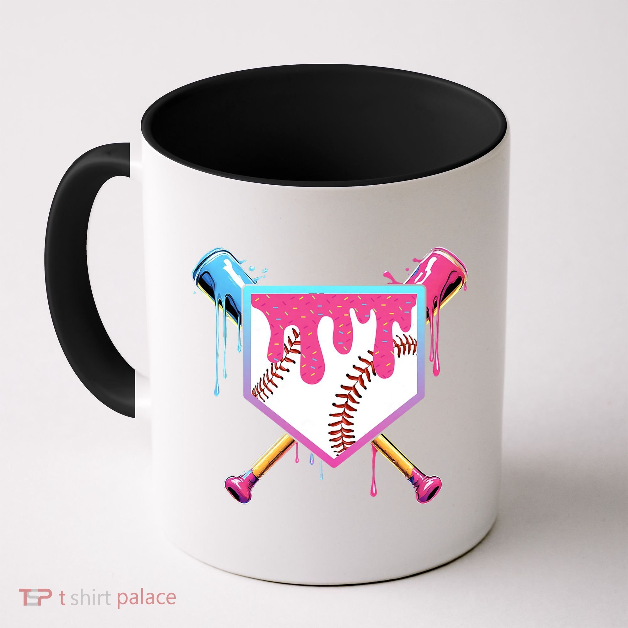 Baseball Drip For Boys Ice Cream Drip Baseball Coffee Mug