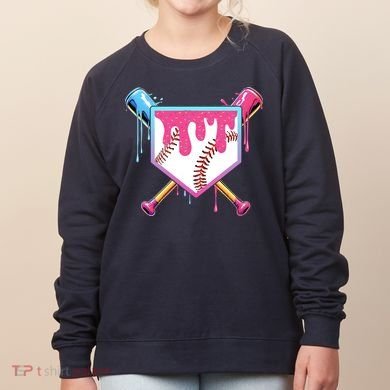 Baseball Drip For Boys Ice Cream Drip Baseball Women's Sweatshirt