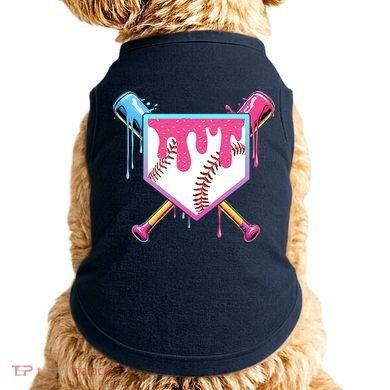 Baseball Drip For Boys Ice Cream Drip Baseball Doggie Tank