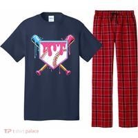 Baseball Drip For Boys Ice Cream Drip Baseball Pajama Set thumb 0