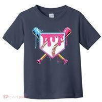 Baseball Drip For Boys Ice Cream Drip Baseball Toddler T-Shirt thumb 0