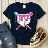 Baseball Drip For Boys Ice Cream Drip Baseball Women's T-Shirt thumb 3