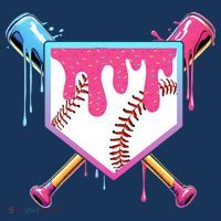 Baseball Drip For Boys Ice Cream Drip Baseball Women's T-Shirt thumb 6