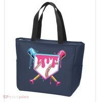 Baseball Drip For Boys Ice Cream Drip Baseball Tote Bag thumb 3