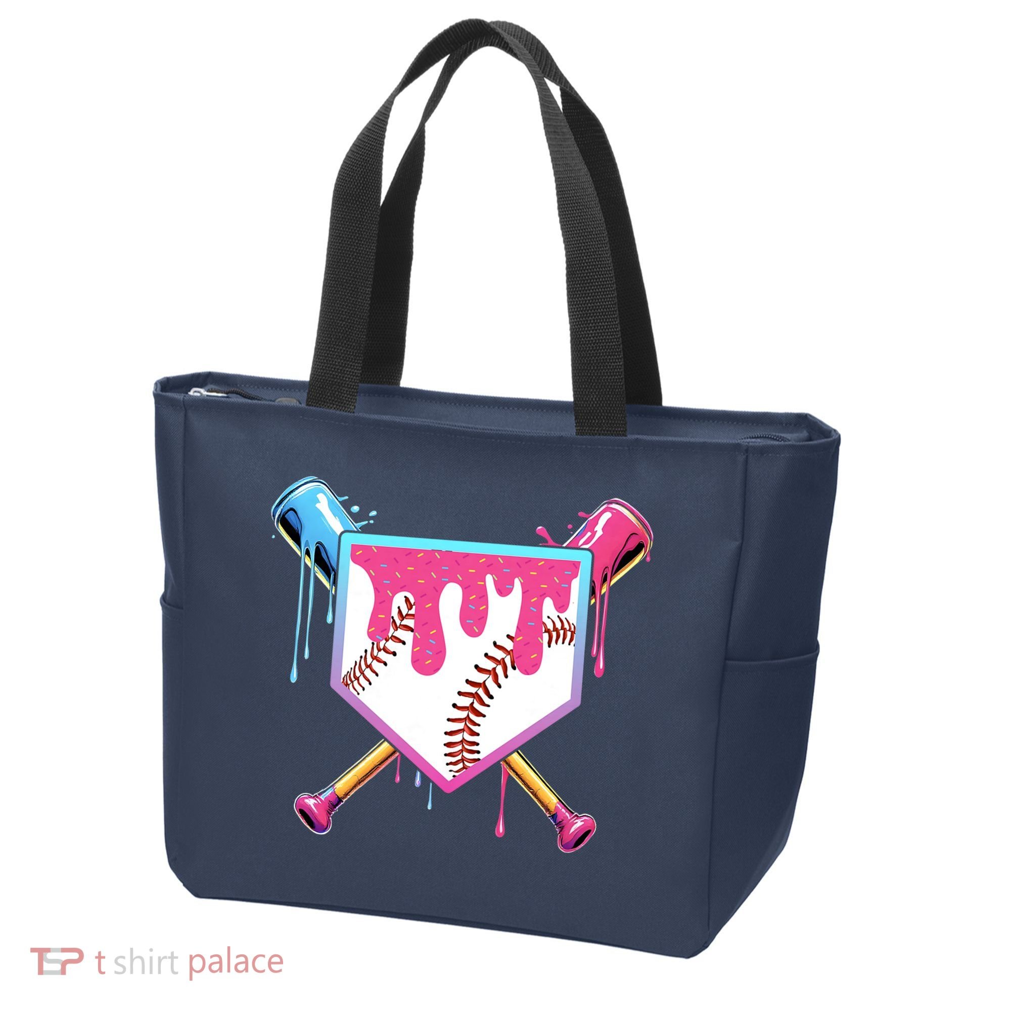 Baseball Drip For Boys Ice Cream Drip Baseball Tote Bag