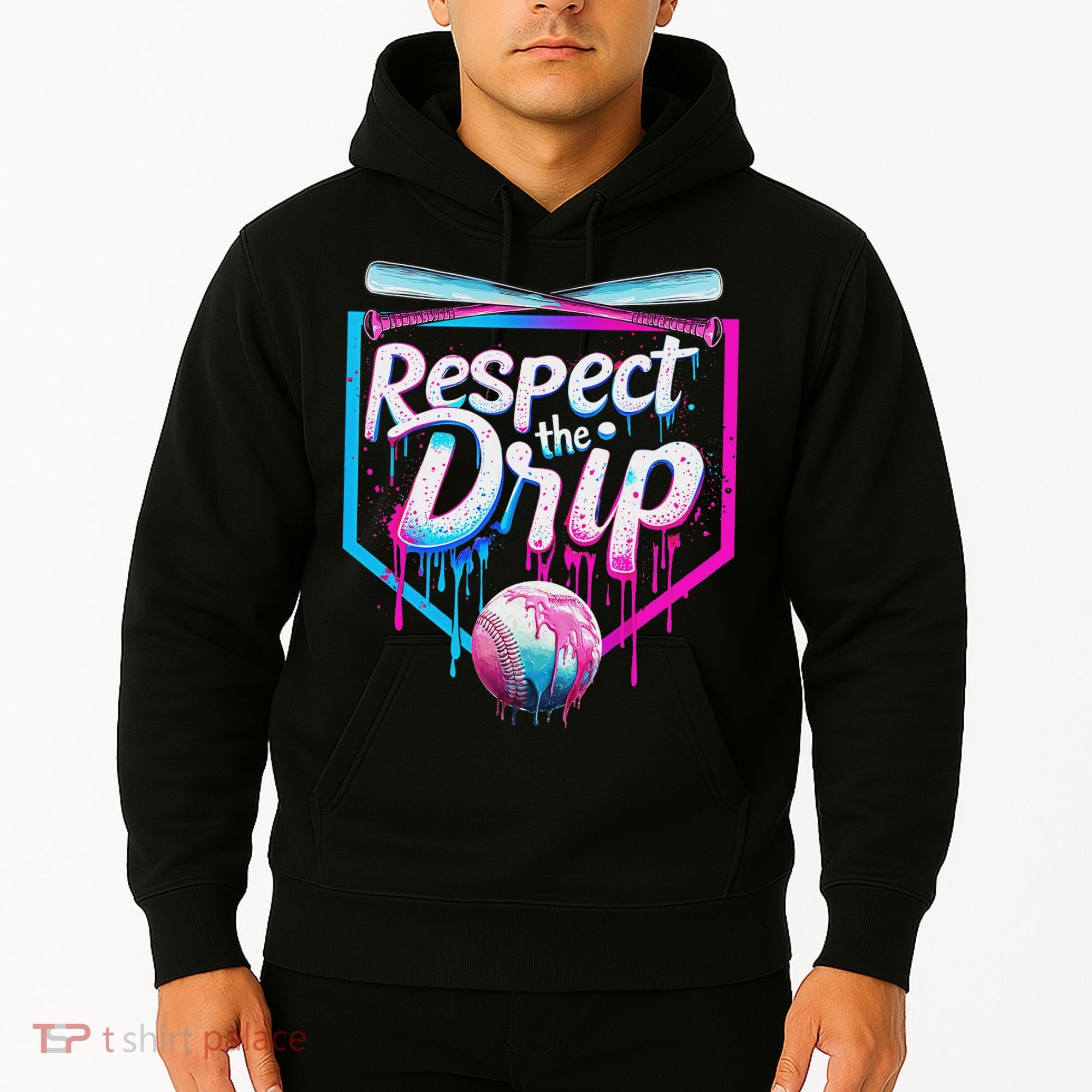 Baseball Drip For Ice Cream Drip Respect The Drip Hoodie