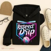 Baseball Drip For Ice Cream Drip Respect The Drip Hoodie thumb 4