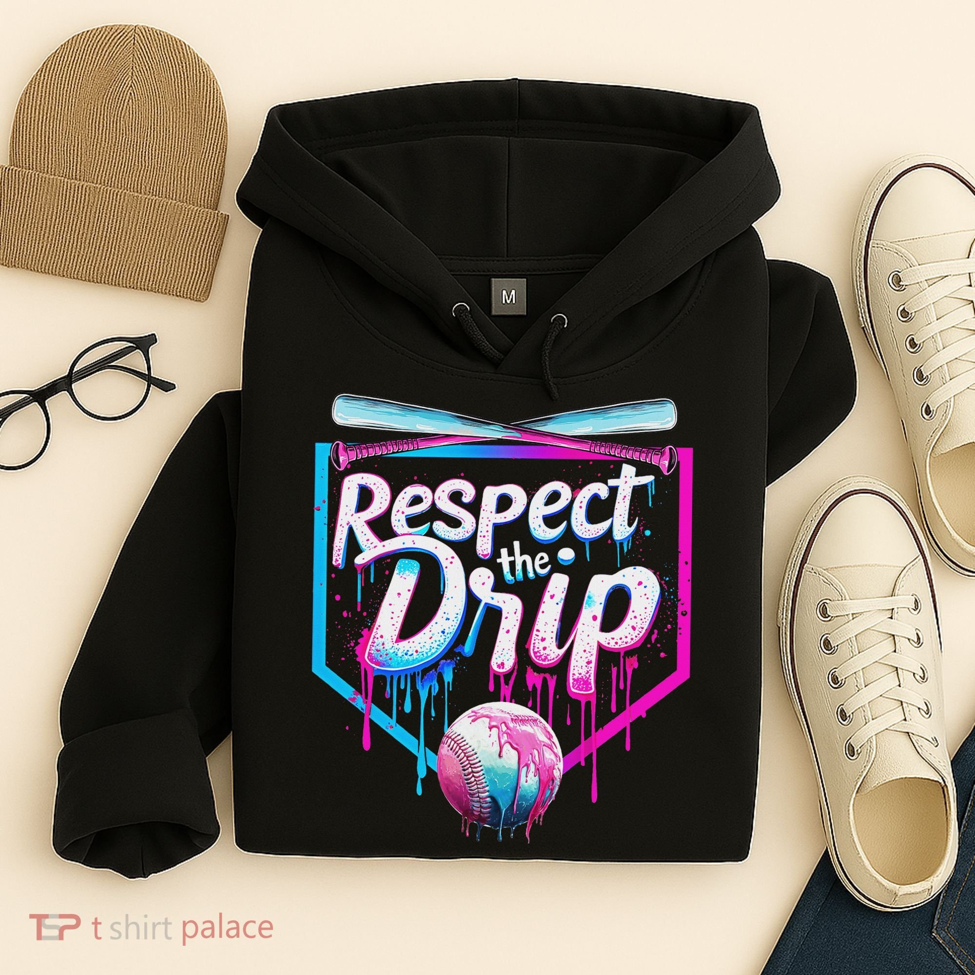 Baseball Drip For Ice Cream Drip Respect The Drip Hoodie