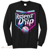 Baseball Drip For Ice Cream Drip Respect The Drip Sweatshirt thumb 0