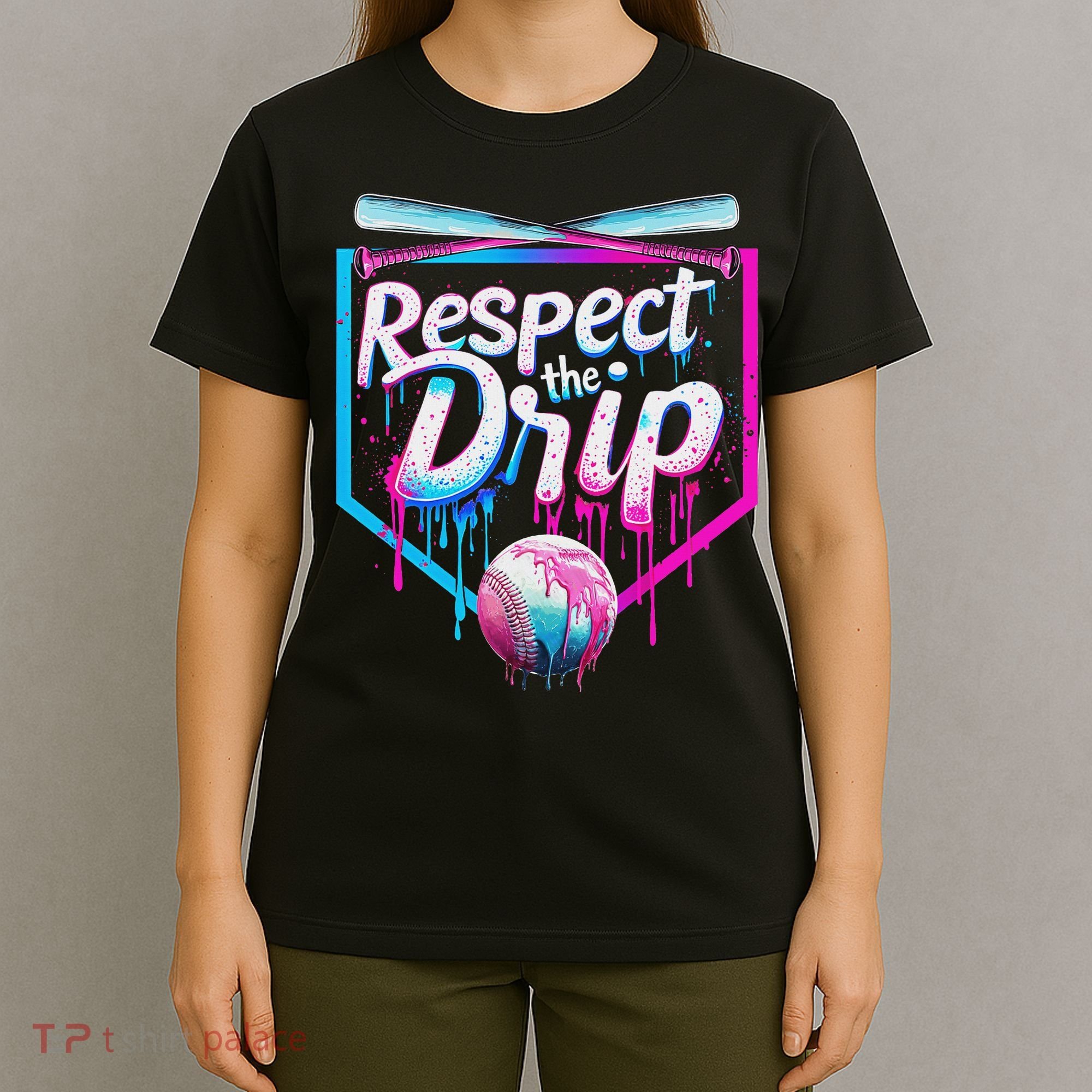Baseball Drip For Ice Cream Drip Respect The Drip T-Shirt