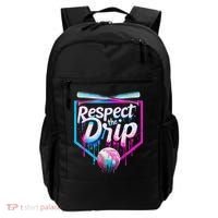 Baseball Drip For Ice Cream Drip Respect The Drip Backpack thumb 0
