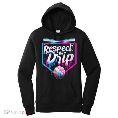Baseball Drip For Ice Cream Drip Respect The Drip Women's Hoodie