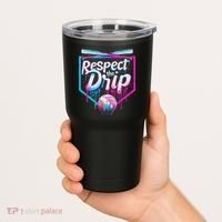 Baseball Drip For Ice Cream Drip Respect The Drip Tumbler thumb 2