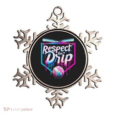 Baseball Drip For Ice Cream Drip Respect The Drip Ornament