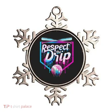 Baseball Drip For Ice Cream Drip Respect The Drip Ornament