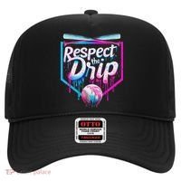 Baseball Drip For Ice Cream Drip Respect The Drip Hat thumb 0